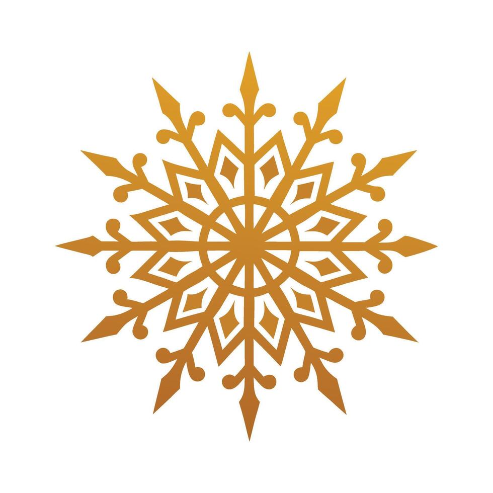 White Crystal Snowflake Jewelry Design for Intricate Art and Winter Holiday Elegance vector