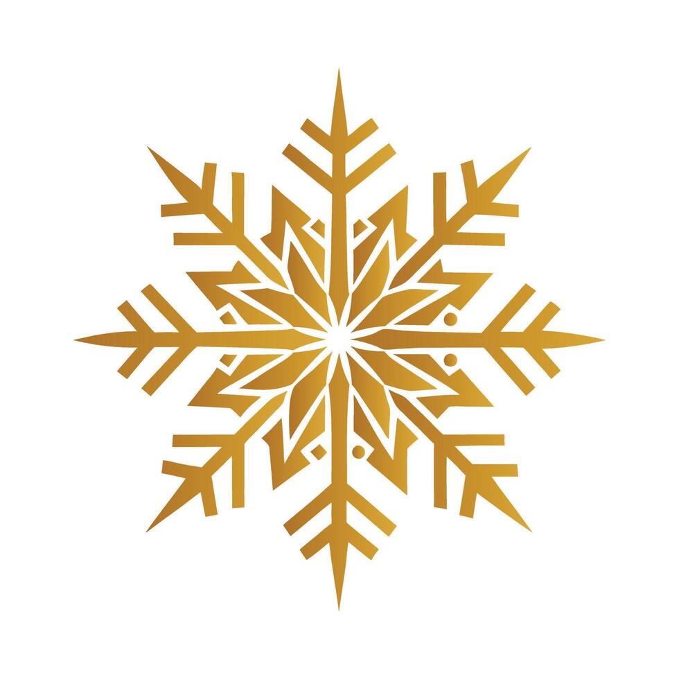 Snowflake Jewelry - Elegant White Crystal Design for Winter Holiday Decor and Intricate Art vector