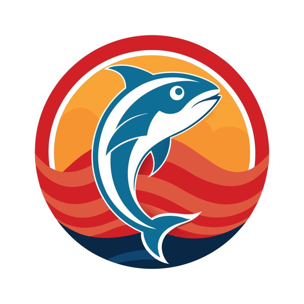 Shark Silhouette - Fierce Marine Predator Design for Minimalist Nautical and Wildlife Art vector