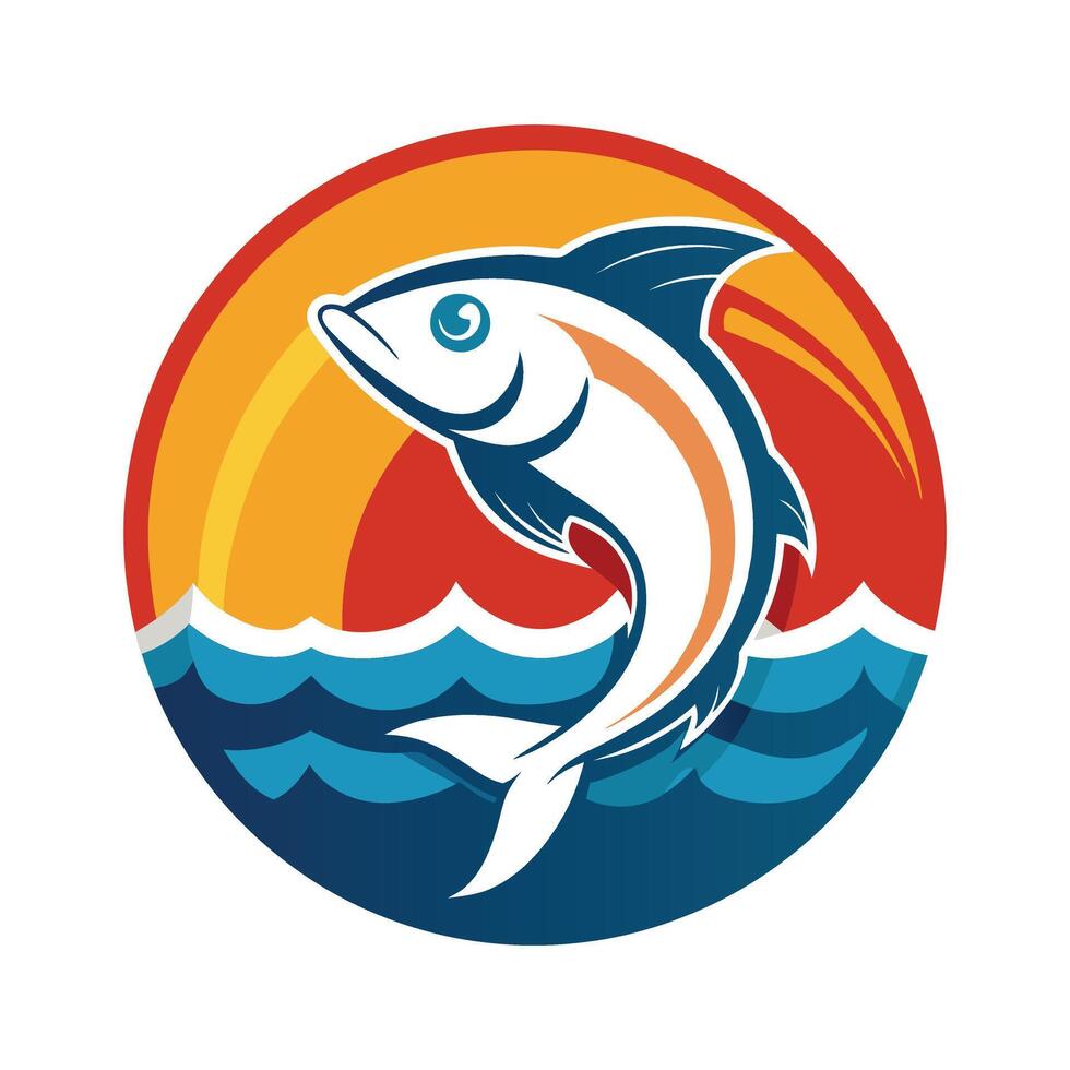 Shark - Fierce Marine Predator Silhouette, Minimalist Ocean Life Design for Nautical and Wildlife Art vector