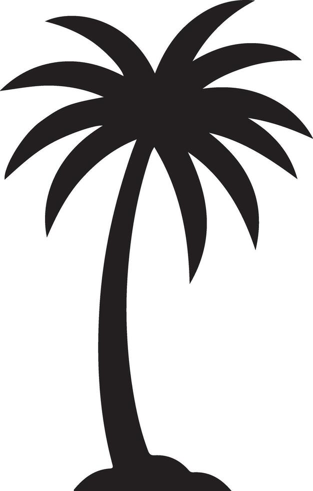 palm tree silhouette art for your creative projects vector