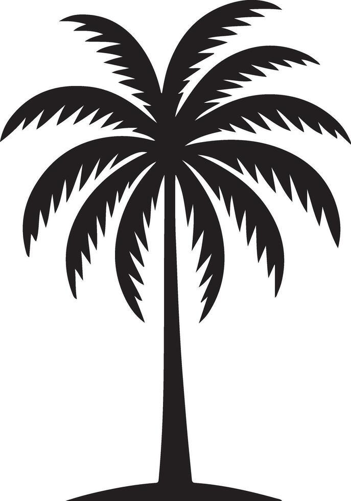 palm tree silhouette art for use in digital and print media applications. vector