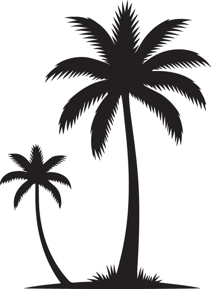 stunning palm tree silhouette art designs vector