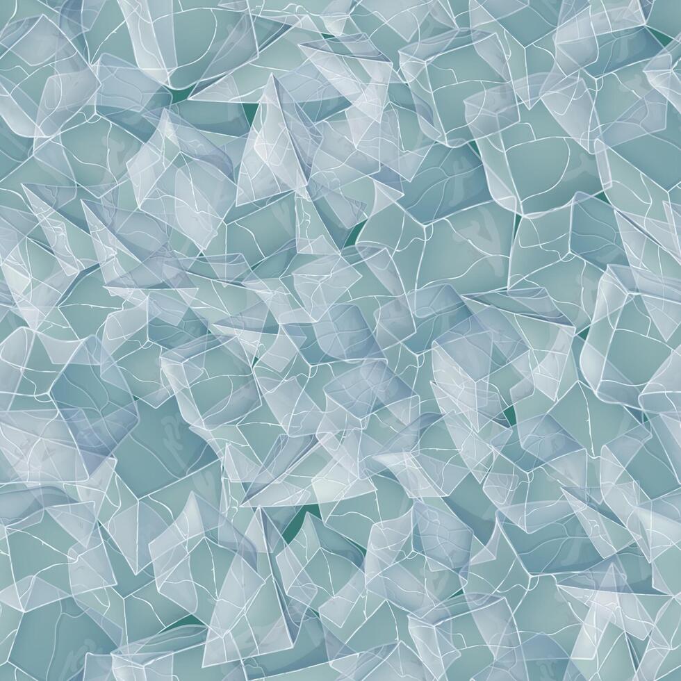 Ice seamless pattern background. Winter design. vector