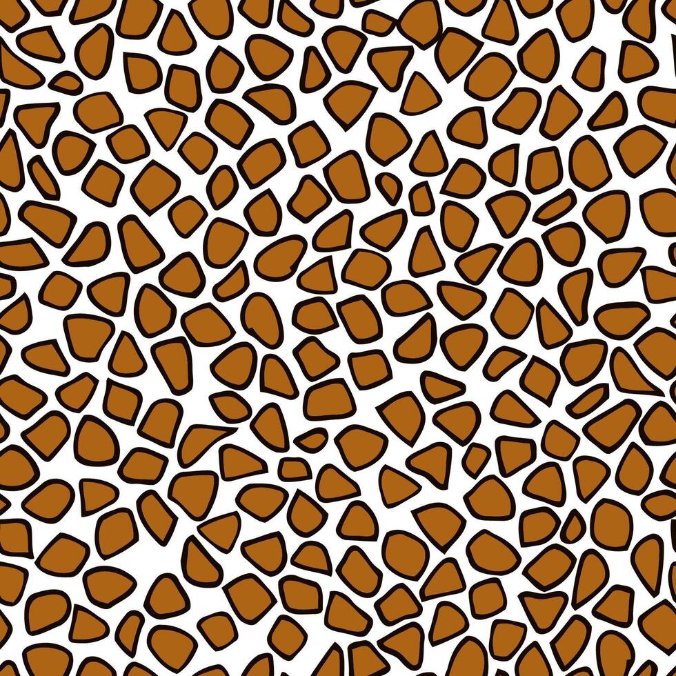 Camelopard print skin, camouflage illustration design. Wildlife seamless pattern background. Africa style textile. vector