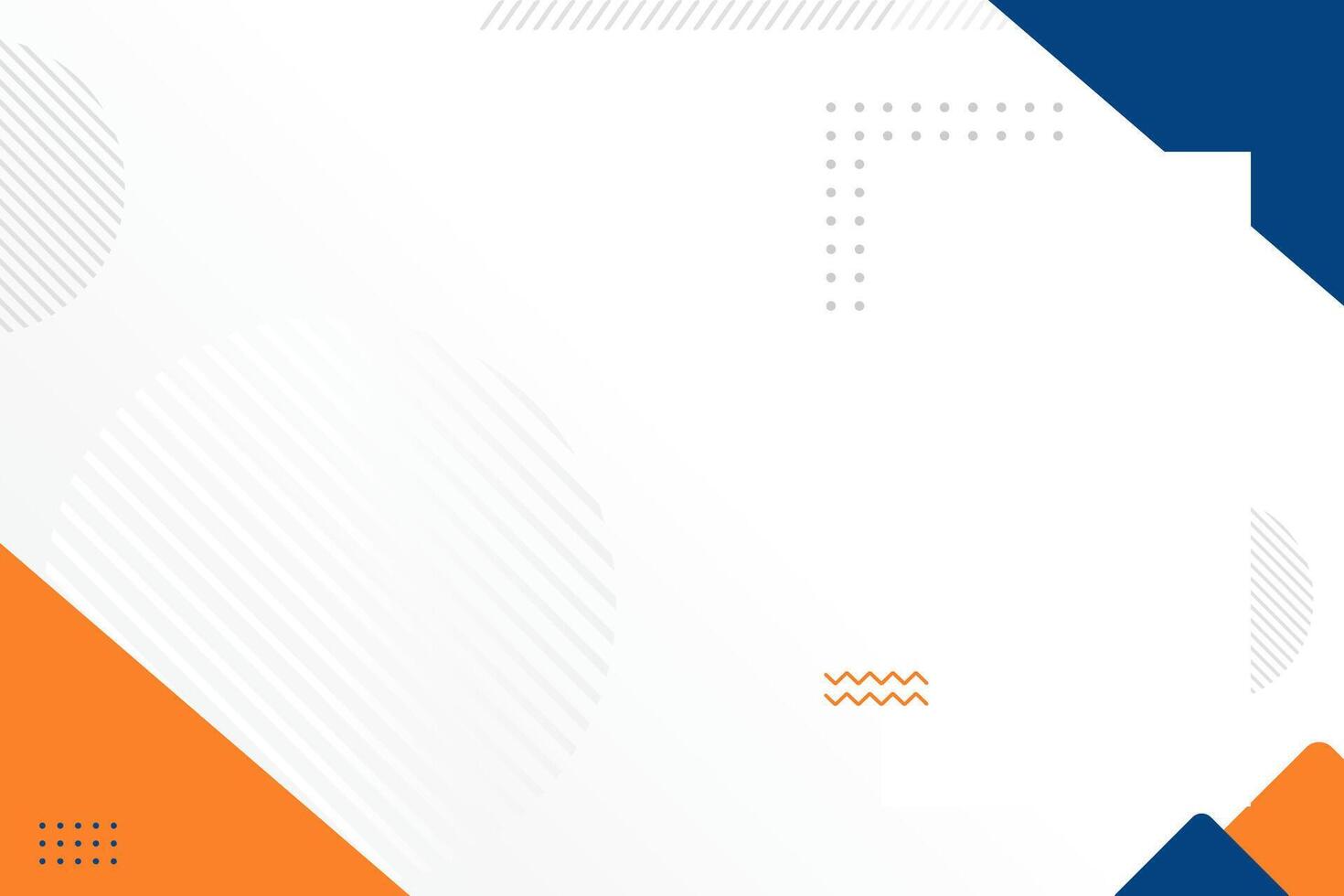 Abstract Background With Blue Orange White Color Combination vector