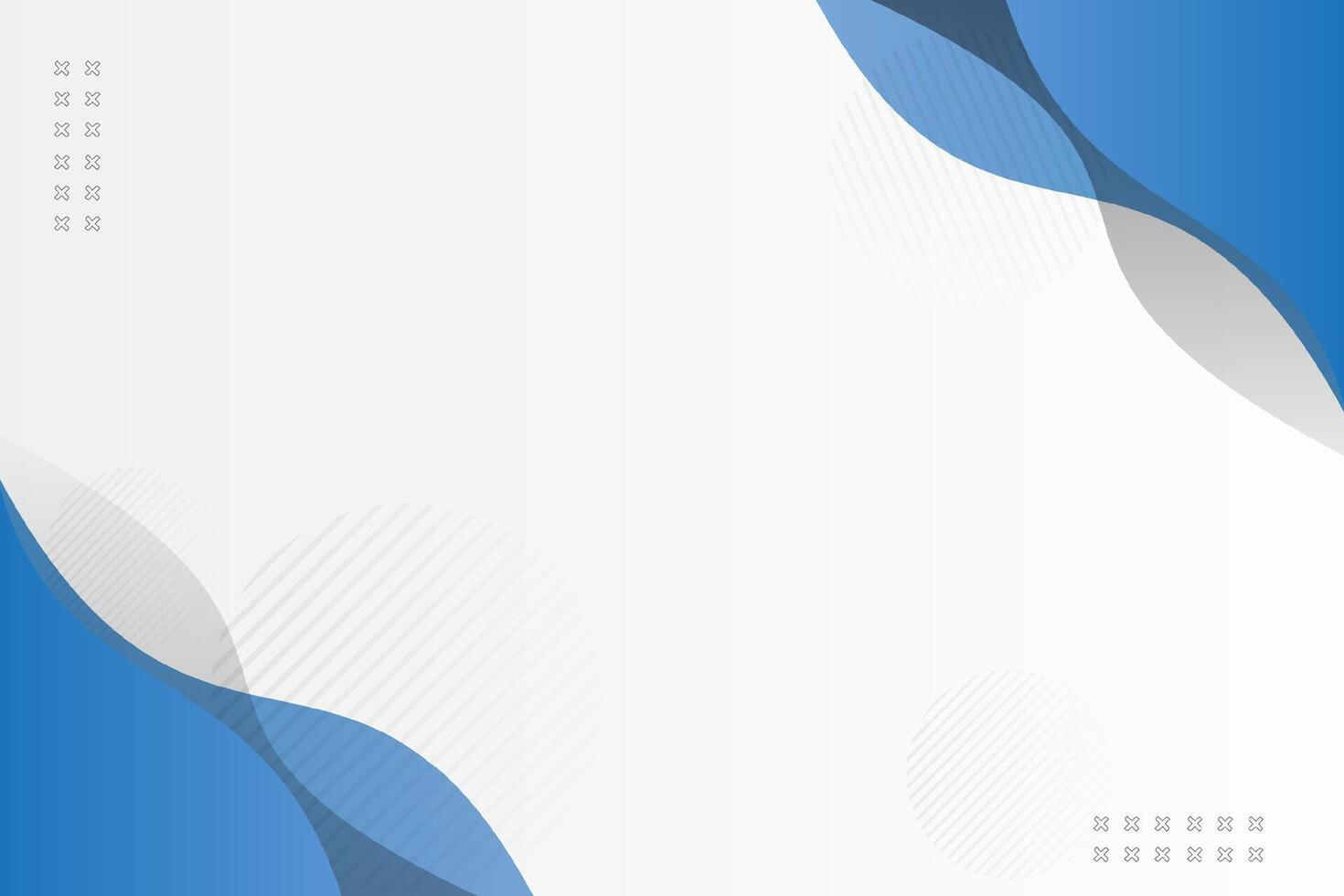 Abstract Landscape Background With Blue Corner Ornament vector