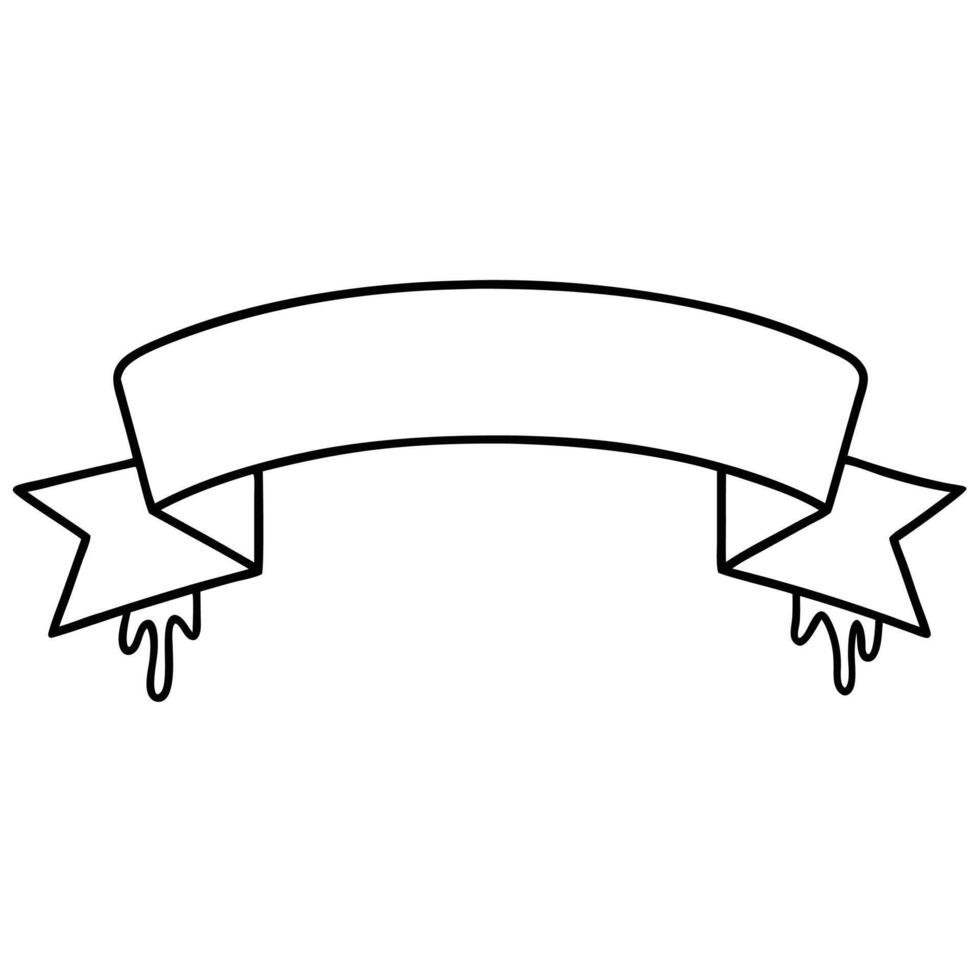 Ribbon banner icon vector