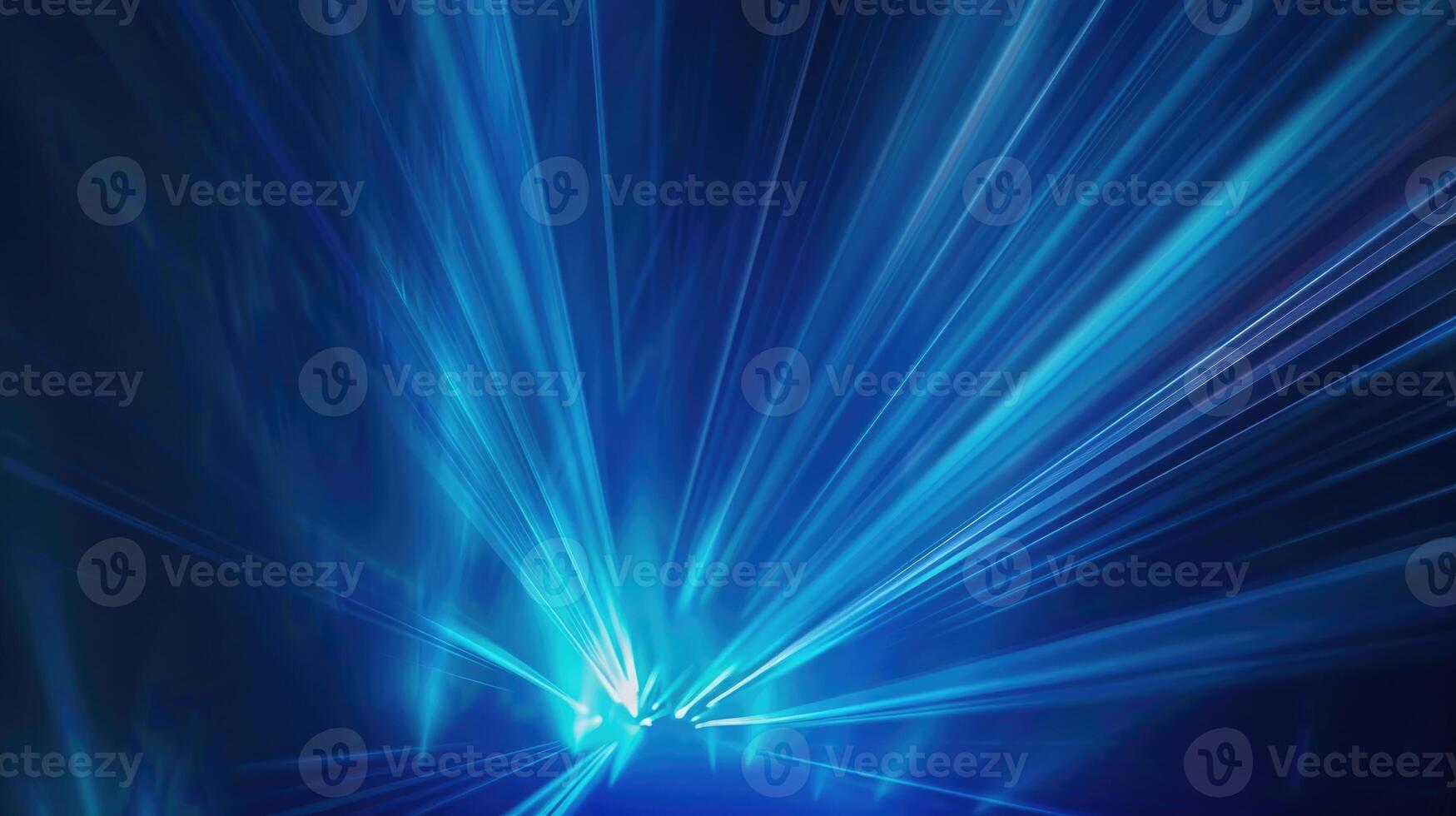 Blue light rays on dark blue background abstract glowing gradient banner backdrop design photo