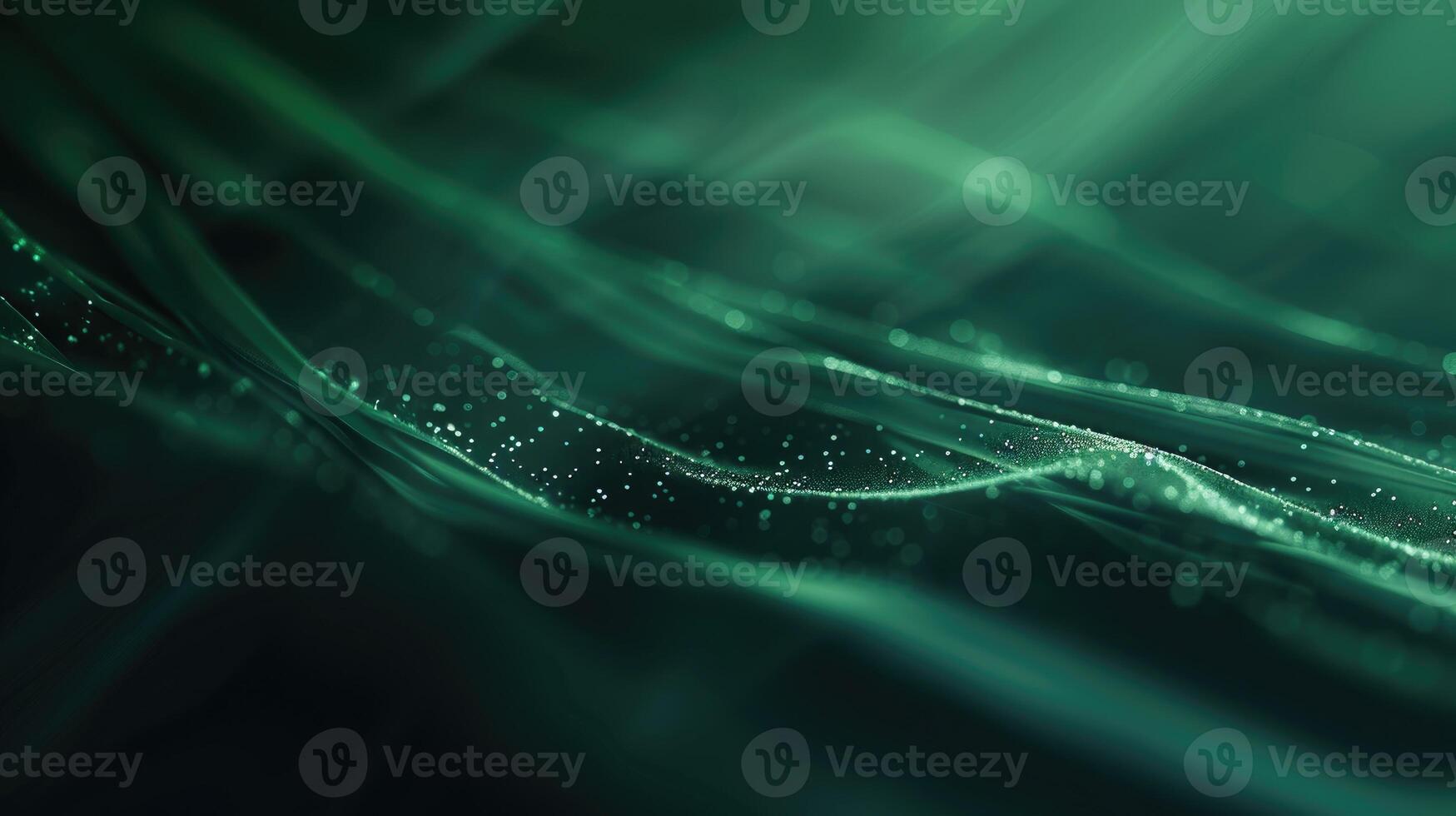 Glowing green grainy texture background blurred light gradient black green dark banner backdrop photo