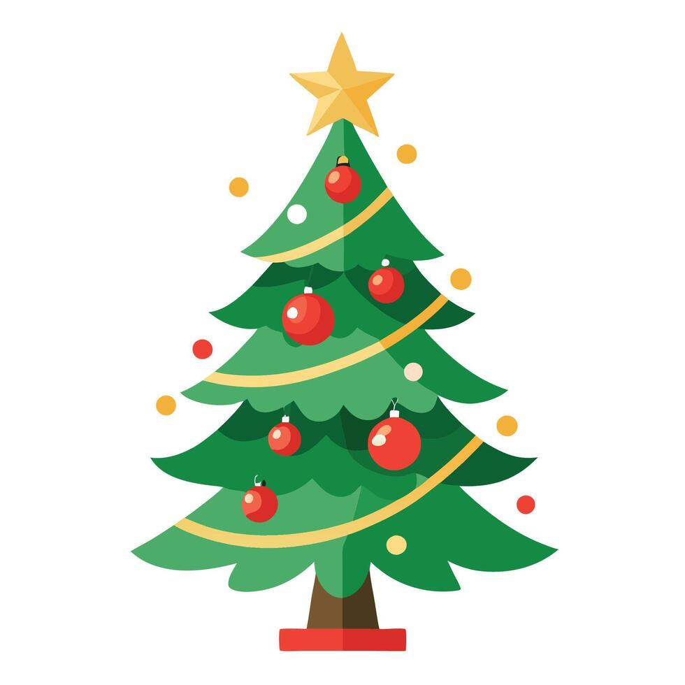 Radiant Christmas Tree Setup vector