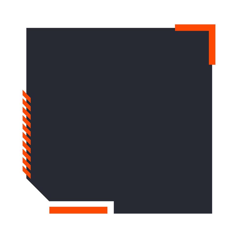 Futuristic element illustration. Colorful lower third overlay. vector