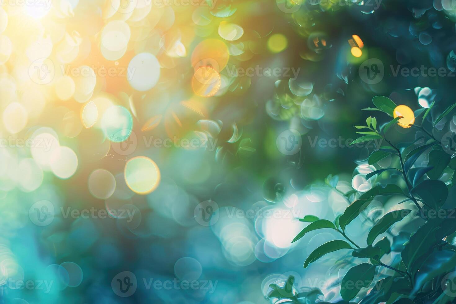 An image depicting a blurred background and a bokeh effect. with copy space image. Place for adding text or design photo