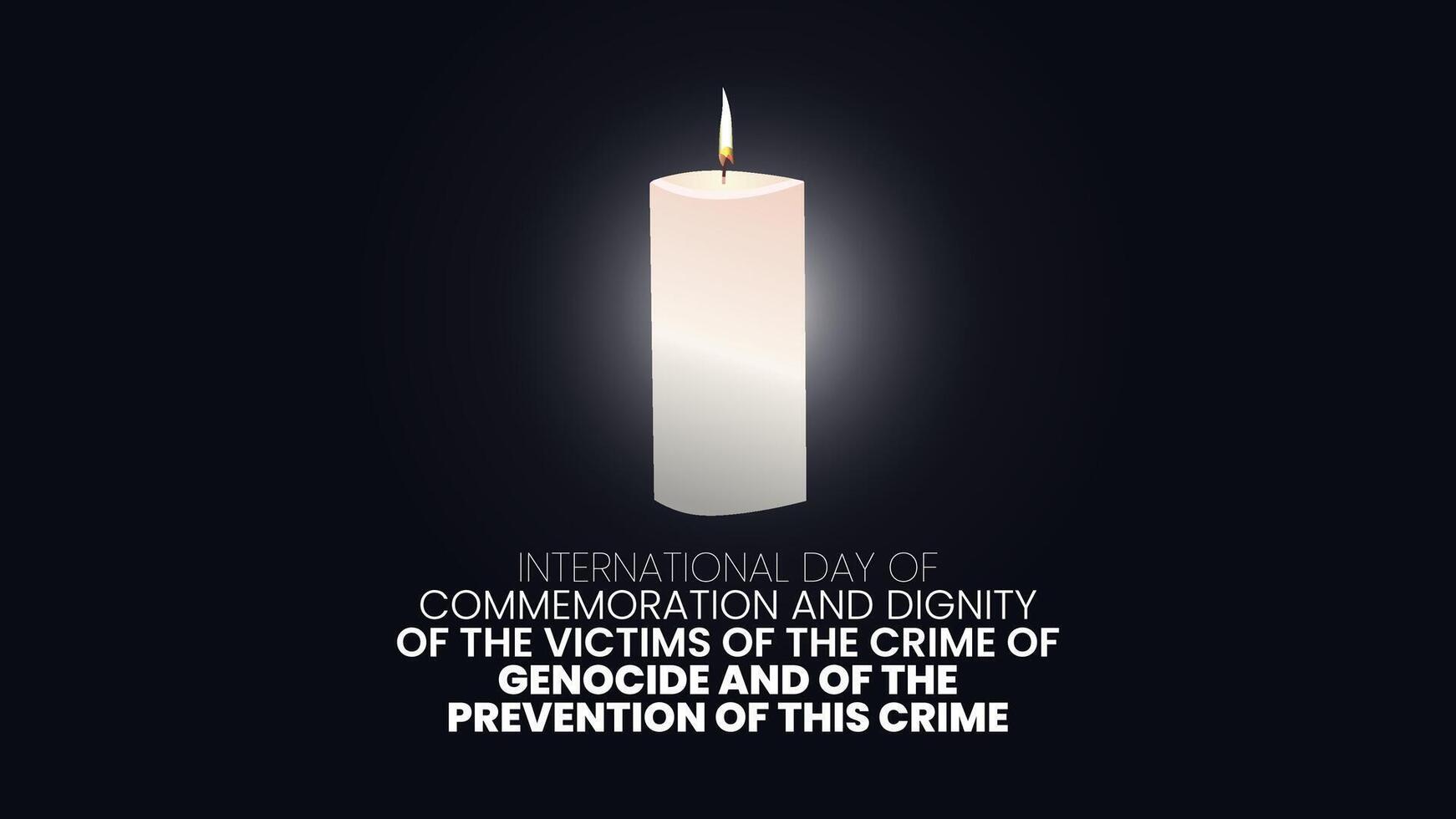 International day of commemoration and dignity of victims of the crimes of this crime vector
