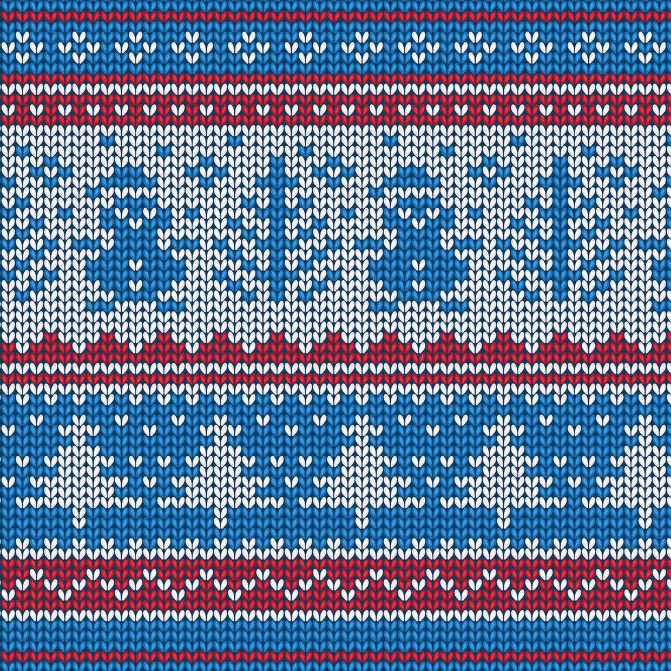 knitting pattern. Winter and Christmas background. Scandinavian ornament vector