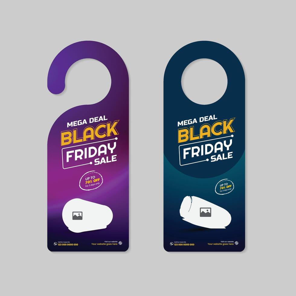 Black Friday sale level, tags card design layout vector