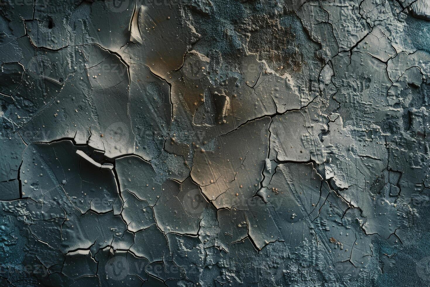 Gritty wall showing cracks in close-up photo