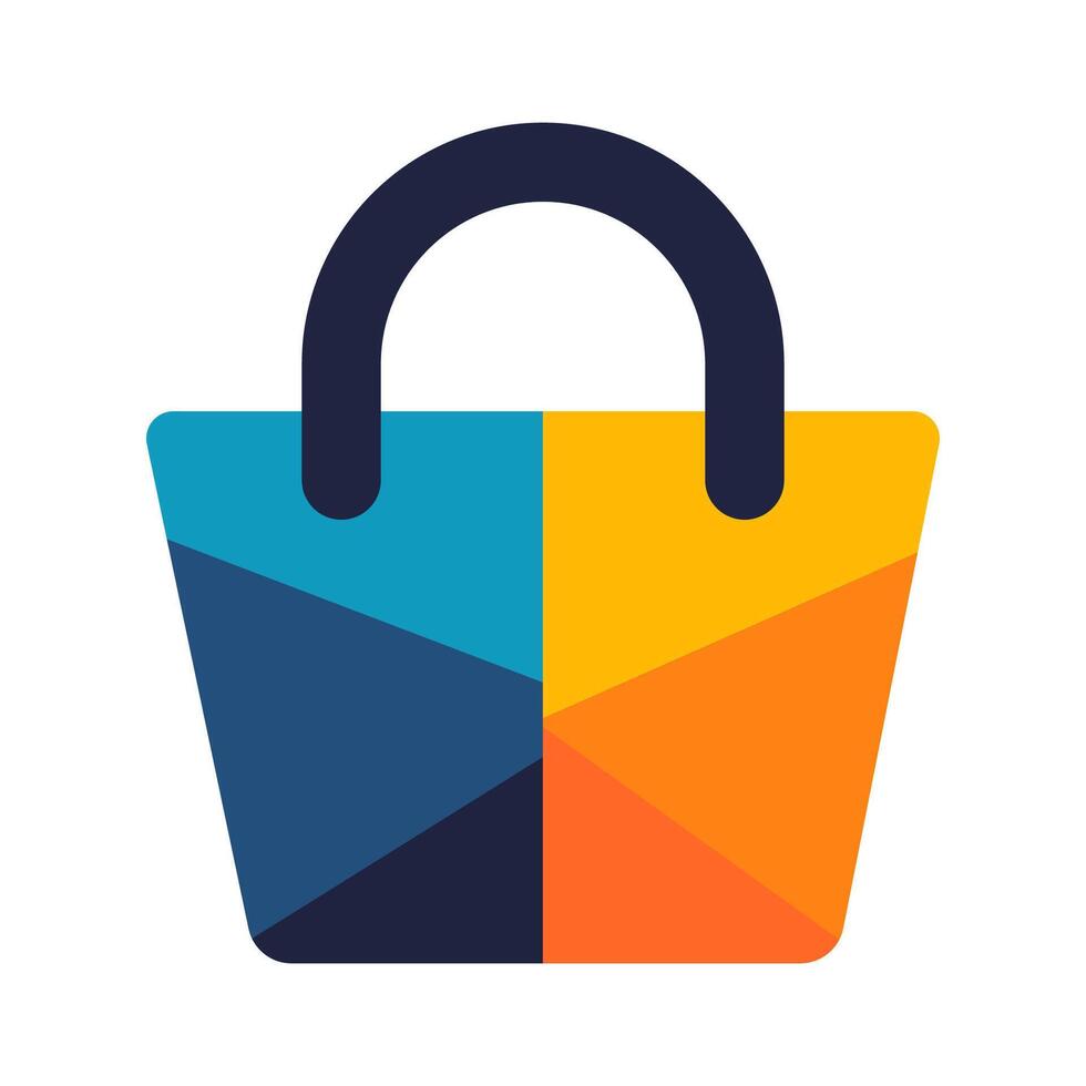 Stylish bag design showcasing vibrant colors. vector