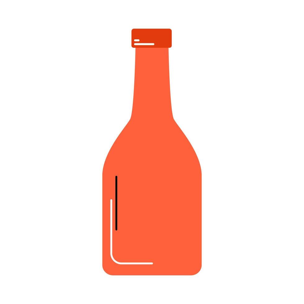 Sauce Bottle Illustration vector
