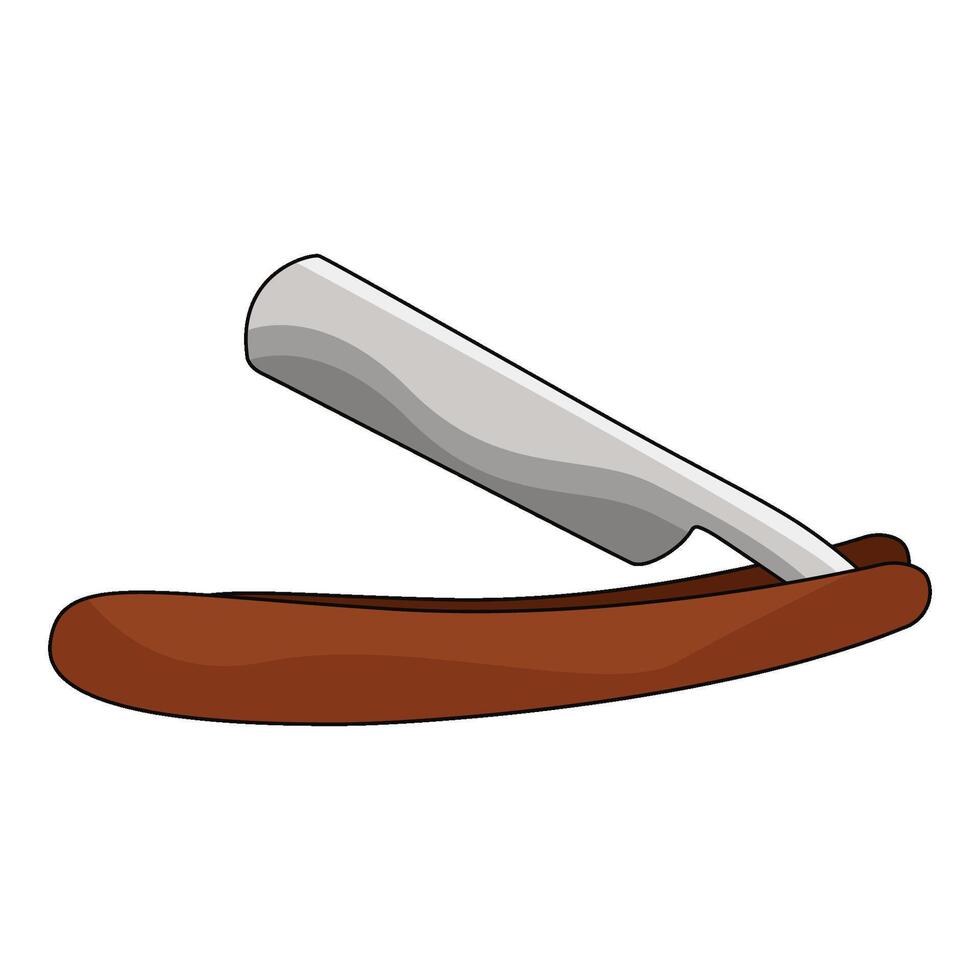 illustration of Straight Razor vector