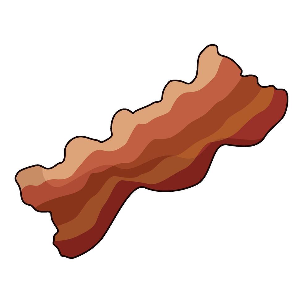 illustration of Bacon Strips vector