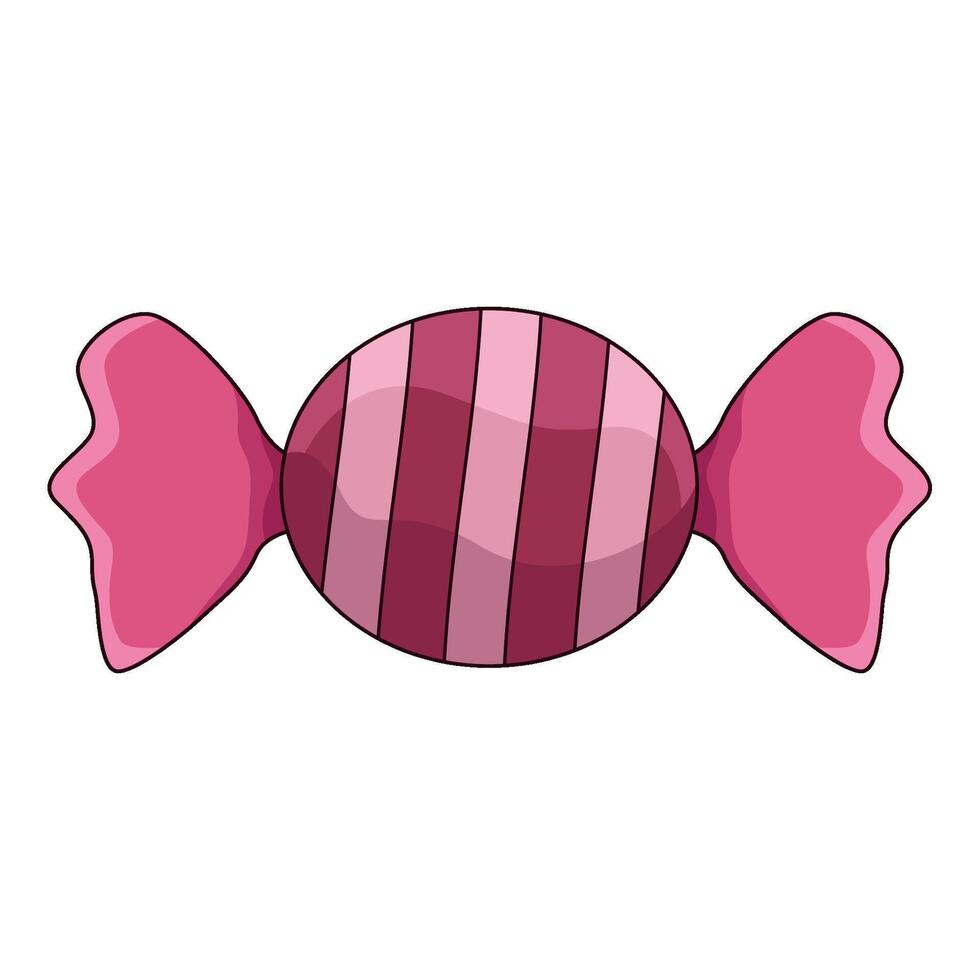 illustration of wrapped candy vector