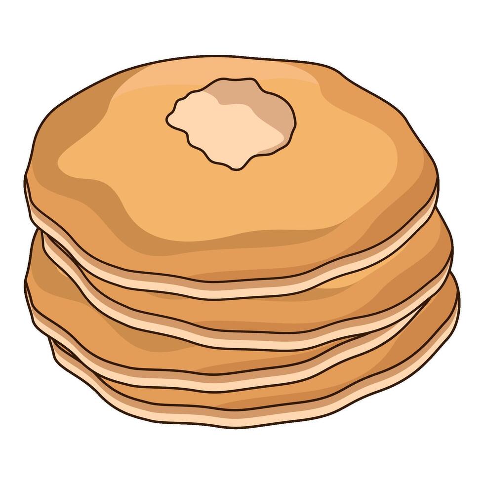 illustration of pancake vector