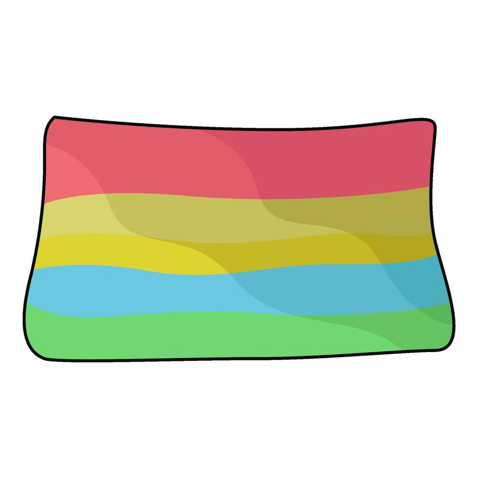illustration of rainbow cake vector