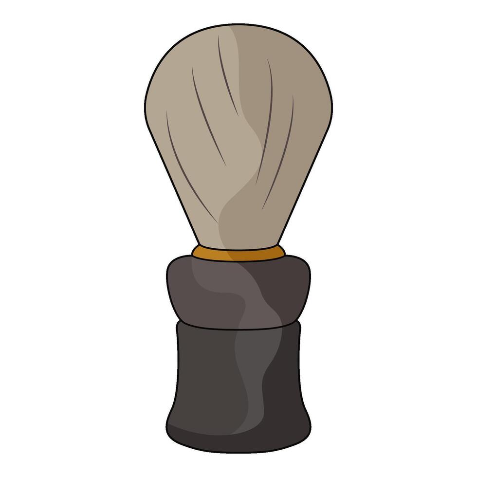 illustration of shaving brush vector