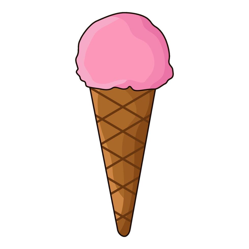 illustration of Ice Cream Cone vector