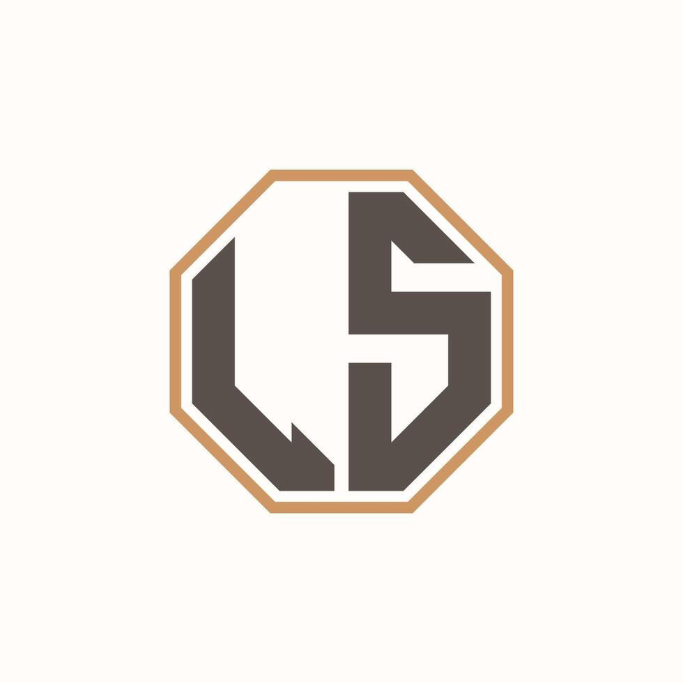 Modern Letter LS Logo for Corporate Business Brand Identity. Creative LS Logo Design. vector