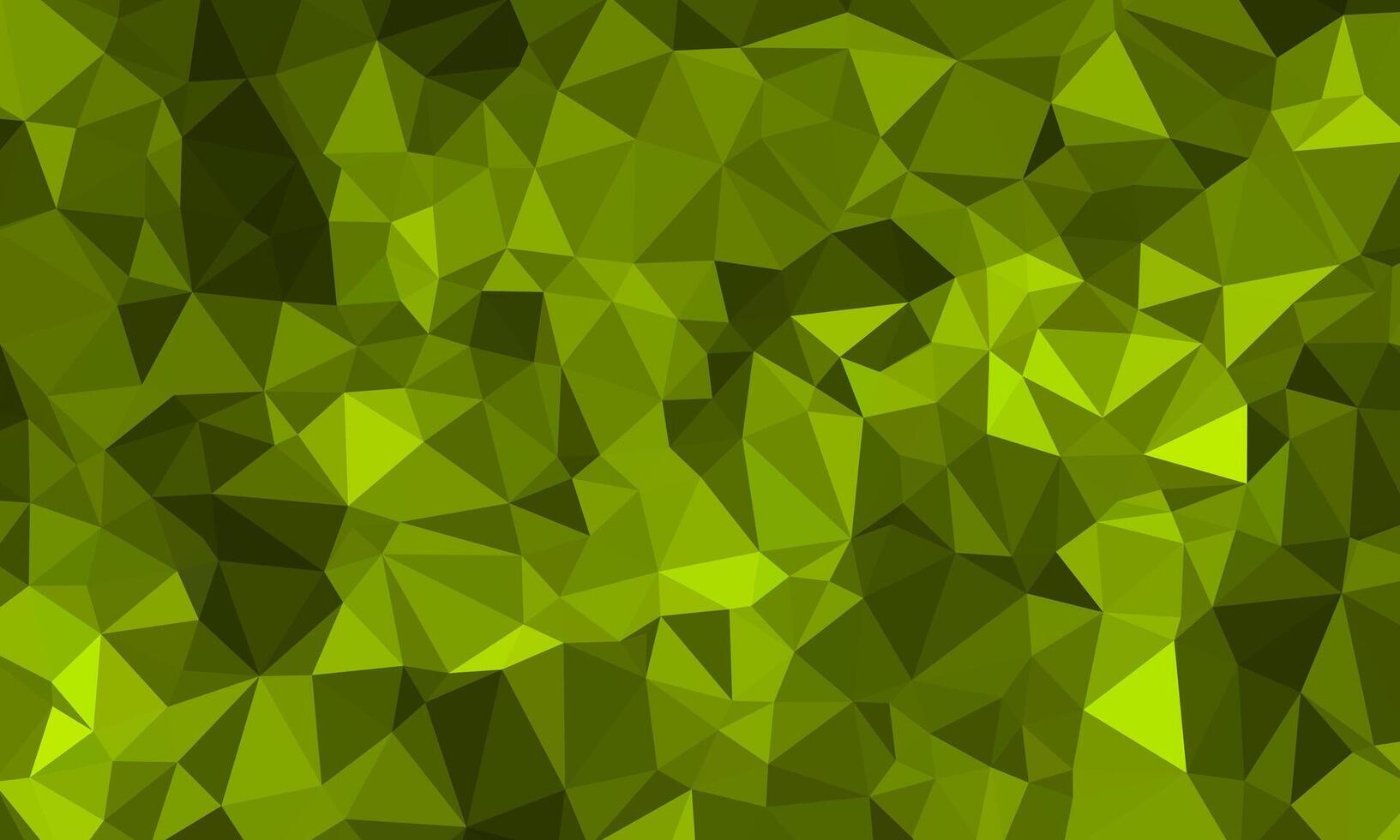 Dark yellow green flat polygon background texture. Modern mosaic illusion illustration with triangle shape pattern elements for display, business, website, advertising, display, idea vector