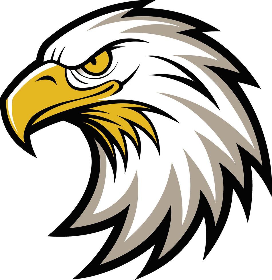 An eagle head mascot vector