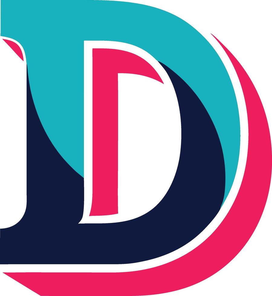 The logo for d, a company that provides services vector