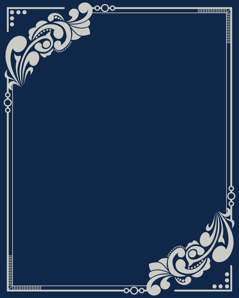 Luxury abstract vintage ornament frame background for invitation cover vector
