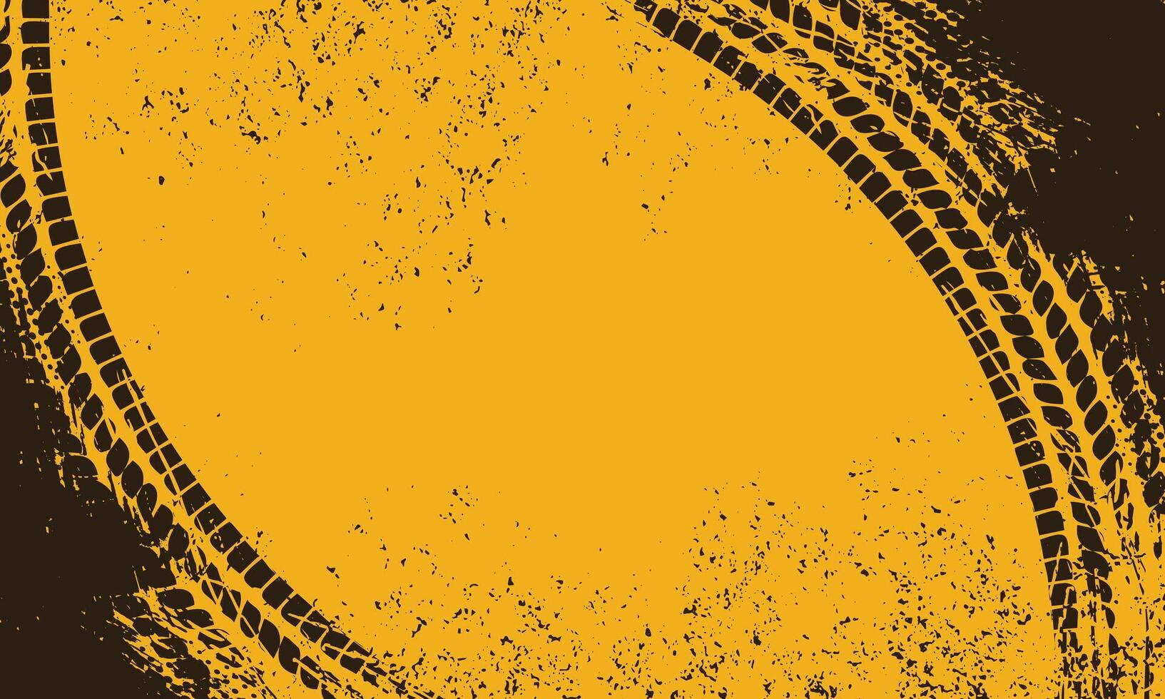 Abstract grunge brush stroke tire track background vector