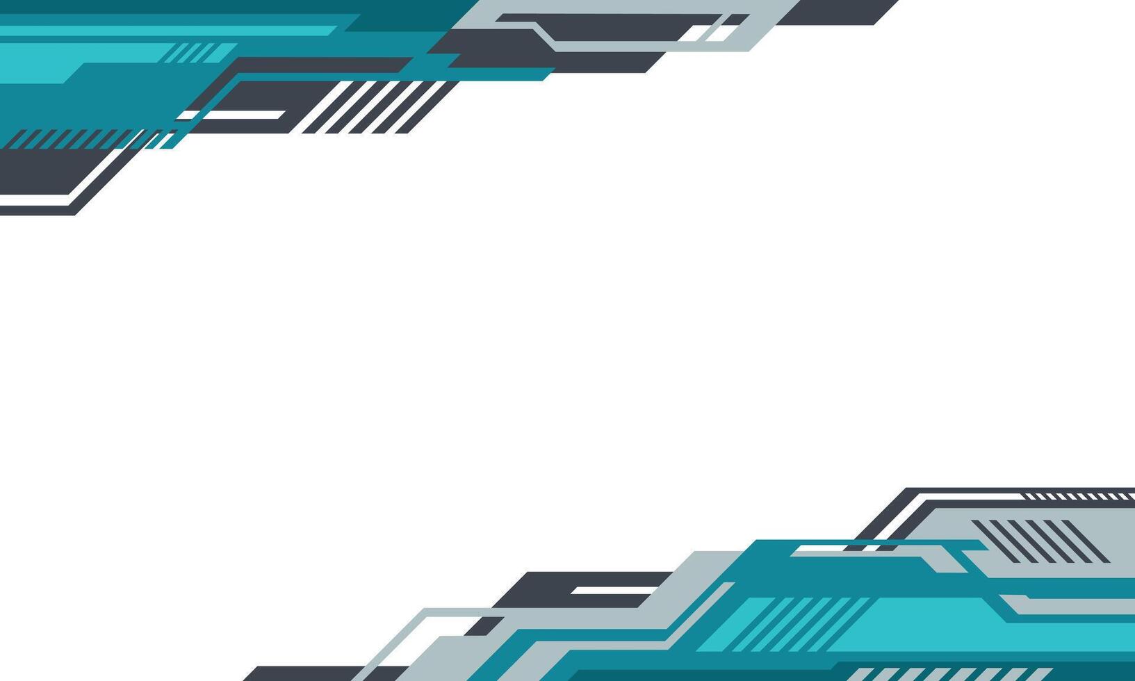 Abstract futuristic technology cyberspace border blank background vector