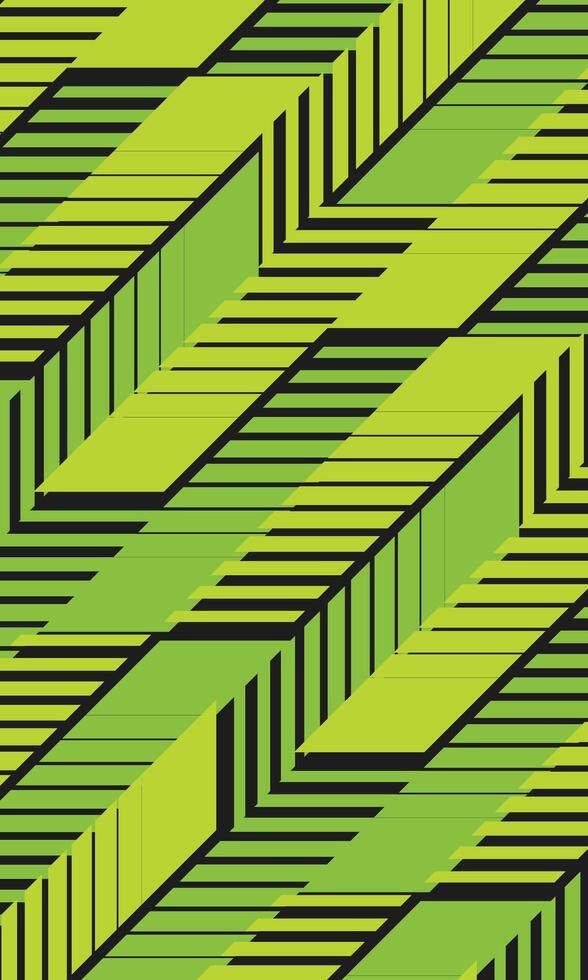 Abstract green geometric stripes pattern modern wallpaper for jersey sublimation vector