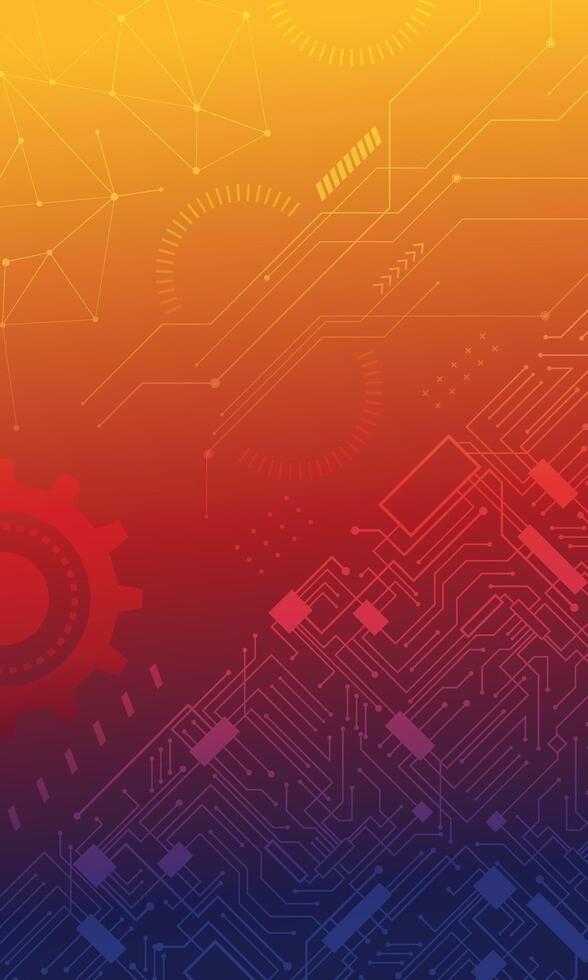 Abstract futuristic high tech modern background vector