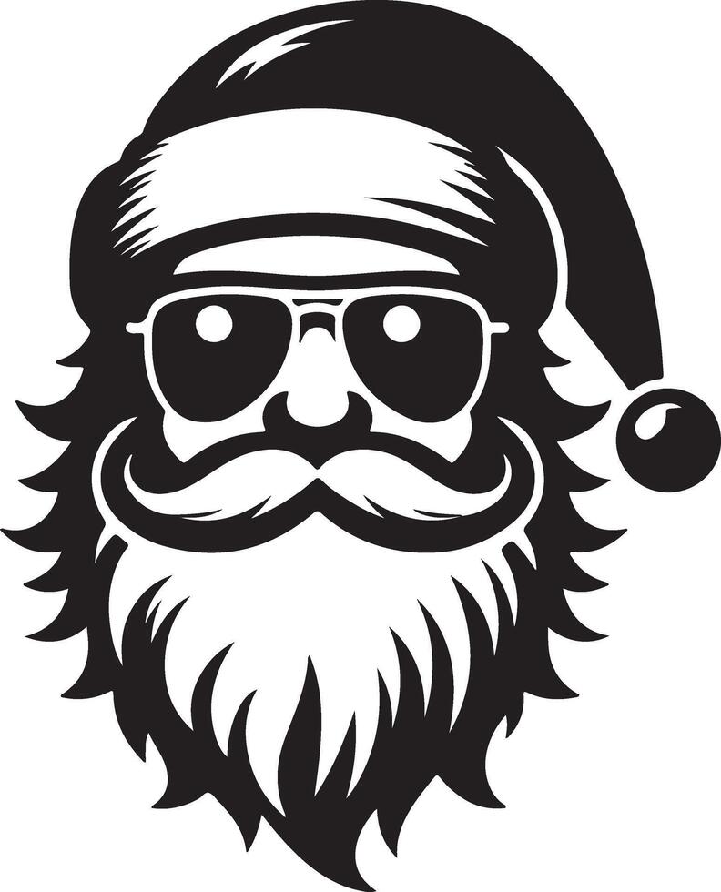 santa claus carrying a sack of gifts vector