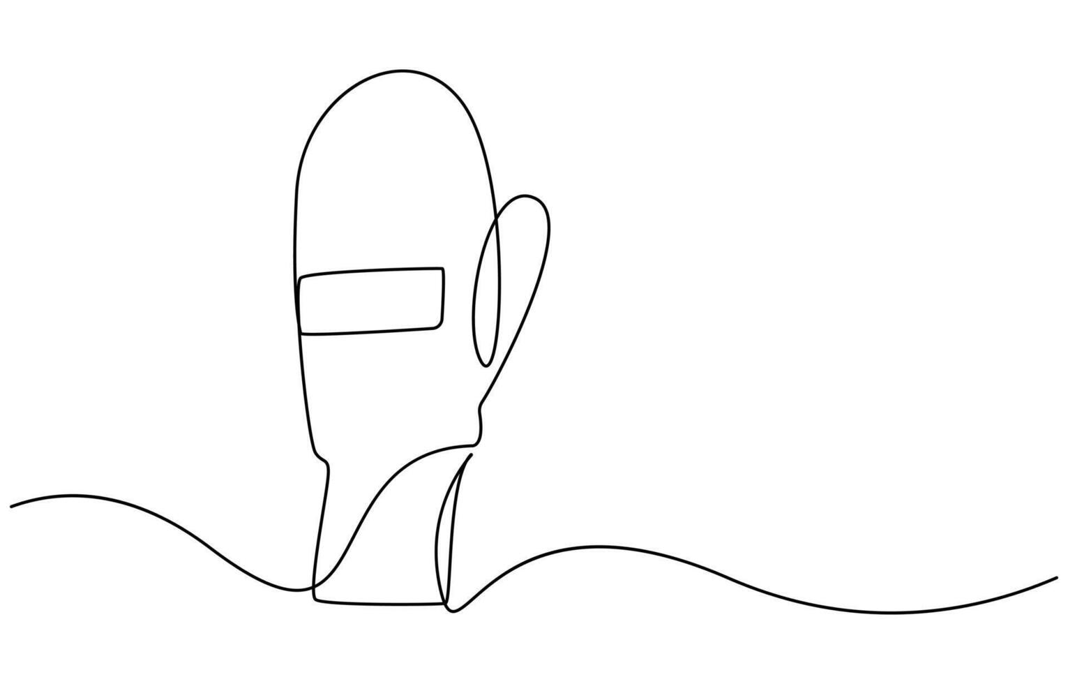 One line drawn background vector