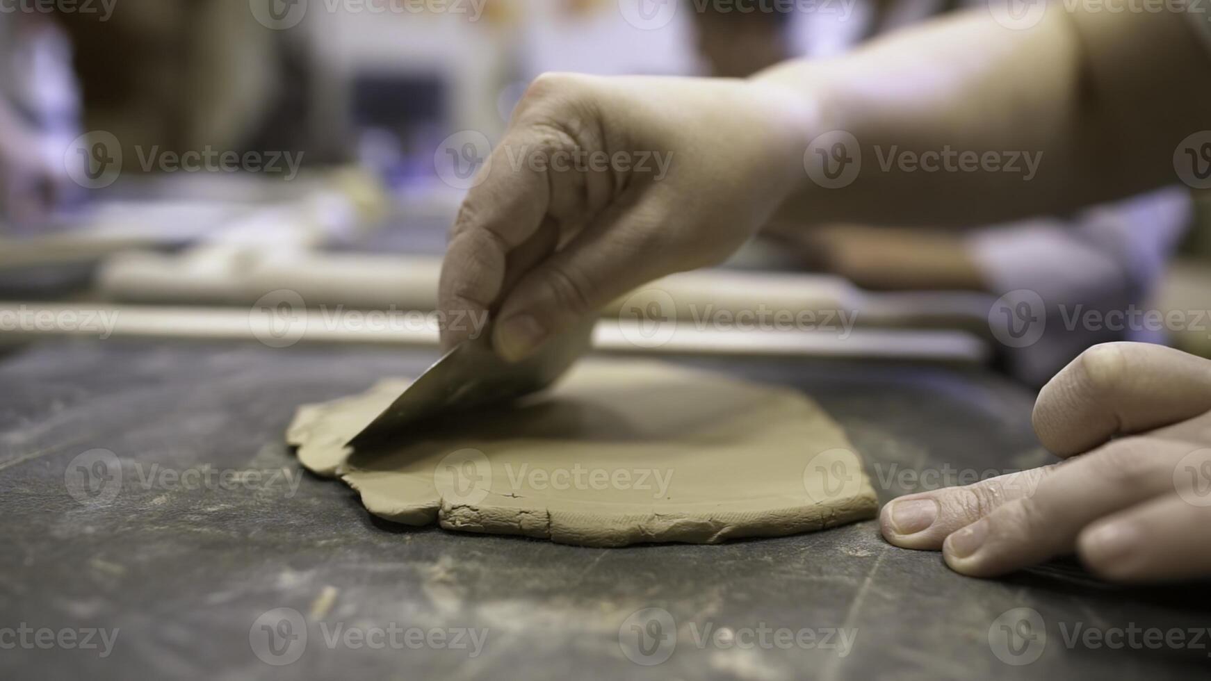 Crafting Beautiful Clay Art Mastering Hand Shaping Techniques in the World of Pottery. Stock Clip photo