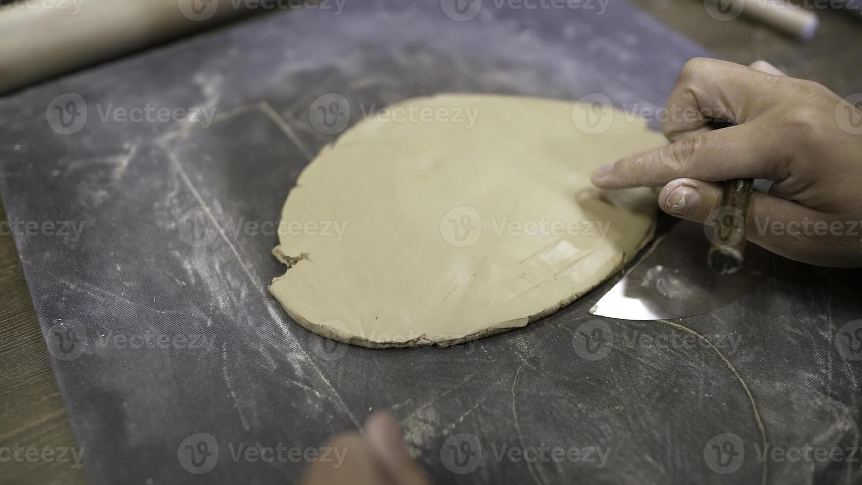 Crafting Beautiful Clay Art Mastering Hand Shaping Techniques in the World of Pottery. Stock Clip photo
