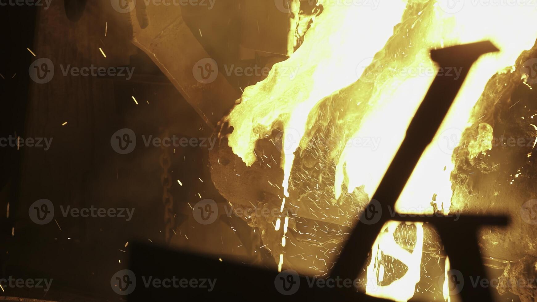 Metalworking and Forging Techniques in a Fiery Furnace of Creativity, Skill, and Laboring Efforts. Stock Clip photo
