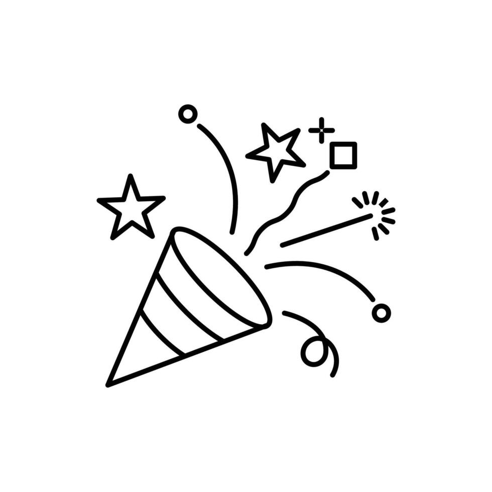 confetti holiday icon sign vector