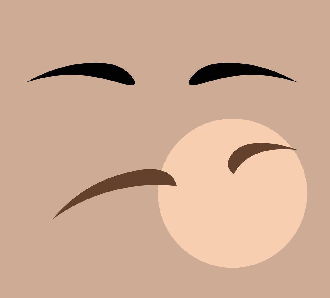 Eyebrows of a woman aesthetic vector