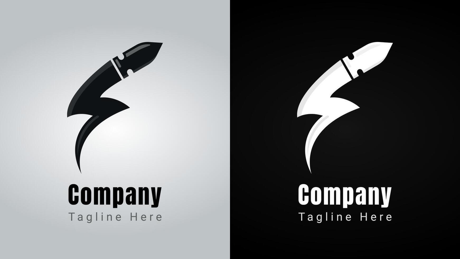 Bullet Bolt Logo, combination of bullet and a power or bolt logo vector