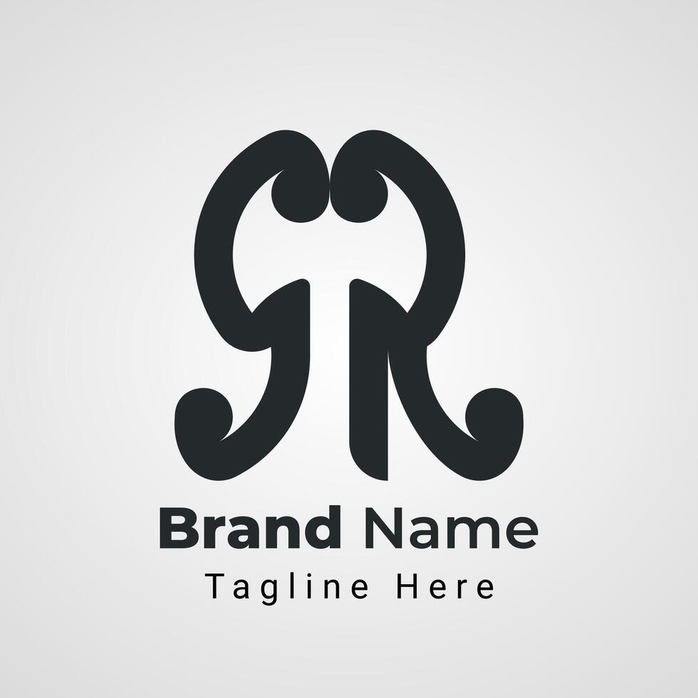 Letter SR Axe Logo, Combination logo of letter S and Letter R arranged to form axe negative space vector