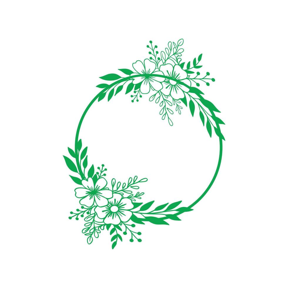 Gardenia Glow Frame vector