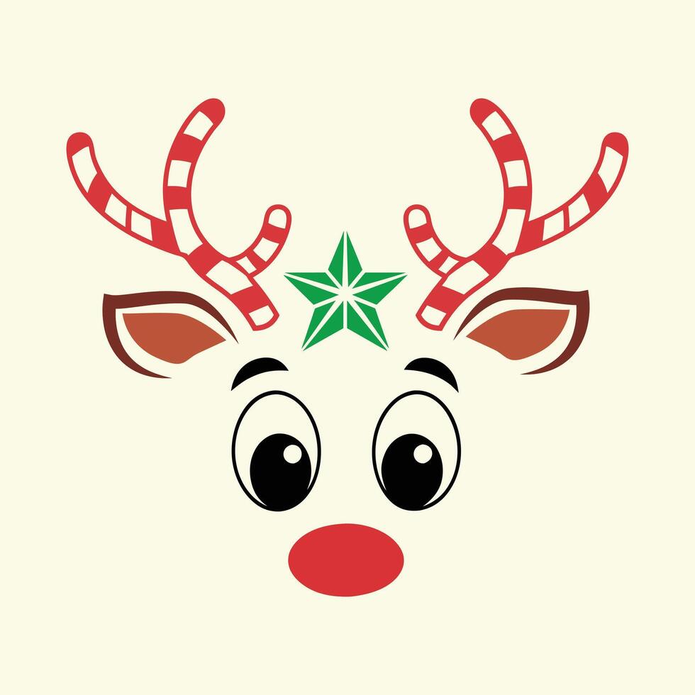 Retro Reindeer Charm vector